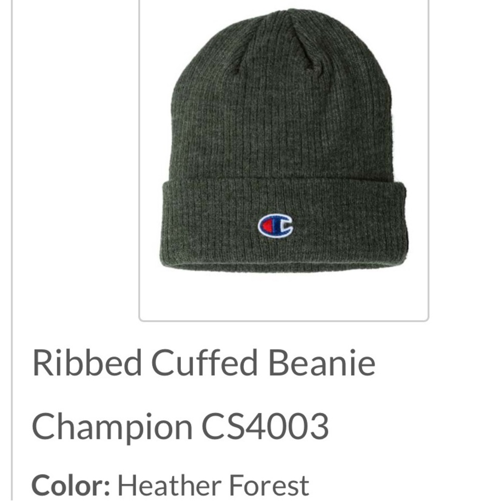 Champion OSFA Beanie Unisex Heather Forest